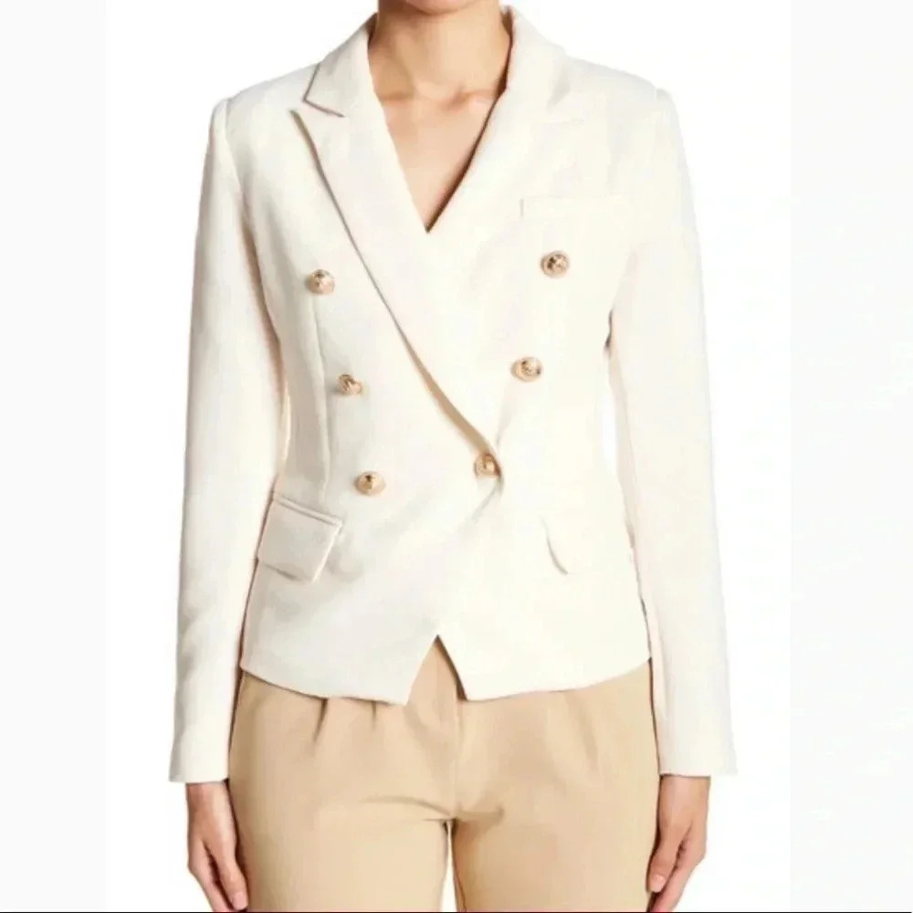 Romeo & Juliet Couture NWT Goldtone Accent Blazer Size Large